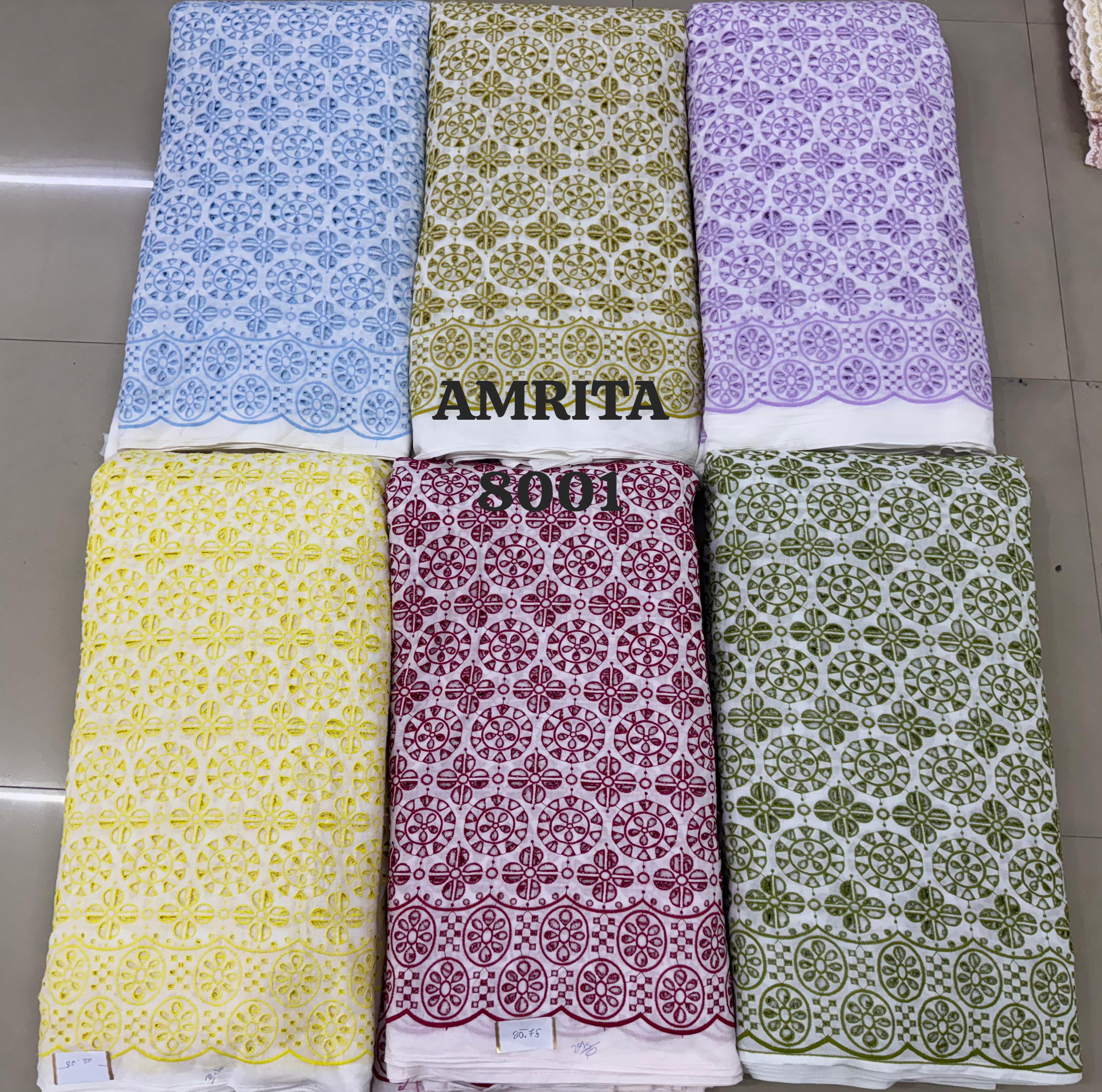 Premium Pure Cotton Chikankari Eyelet Fabric