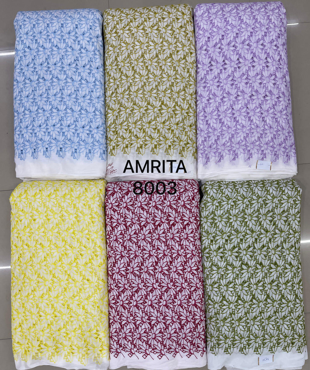 Premium Pure Cotton Chikankari Eyelet Fabric