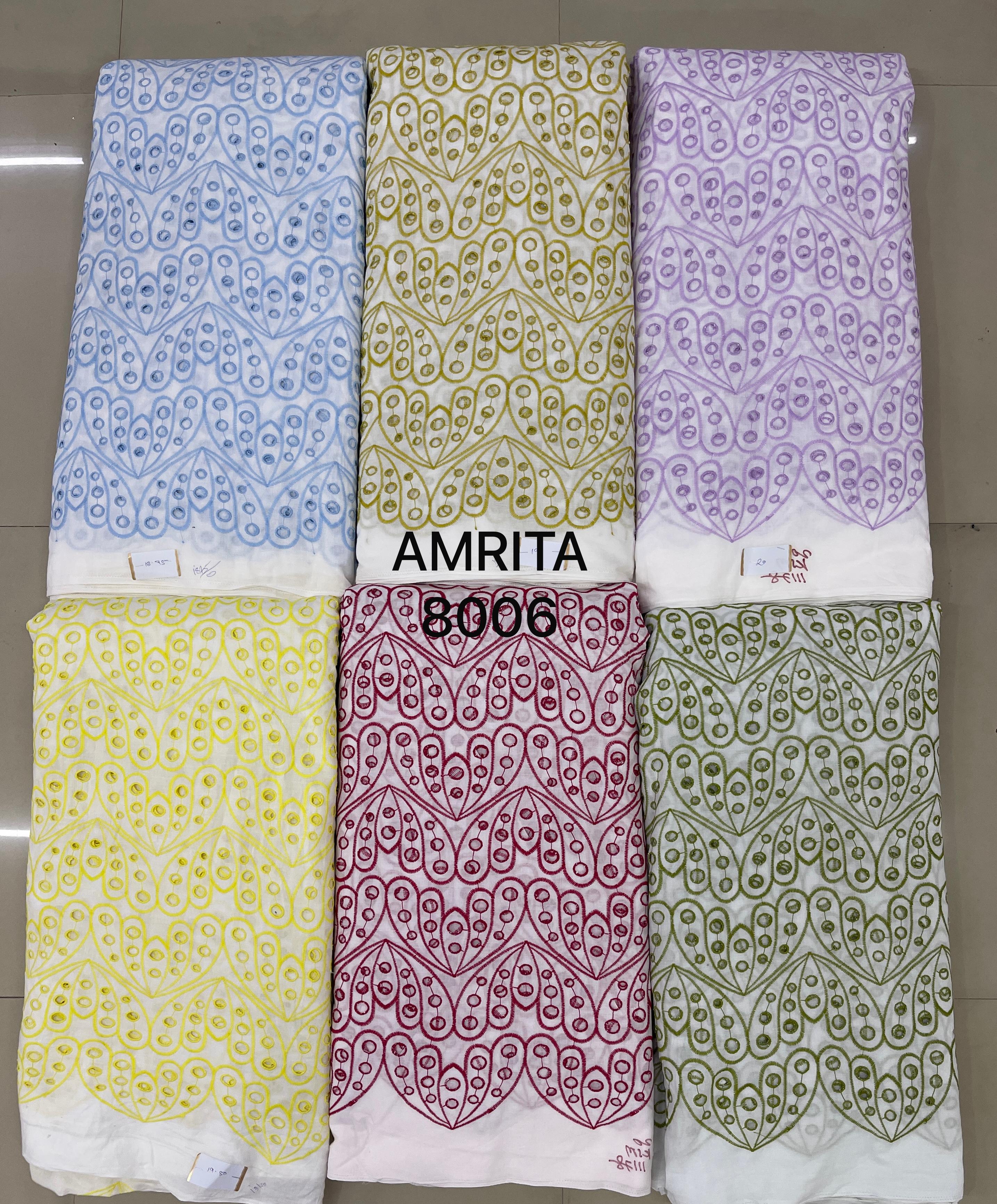 Premium Pure Cotton Chikankari Eyelet Fabric