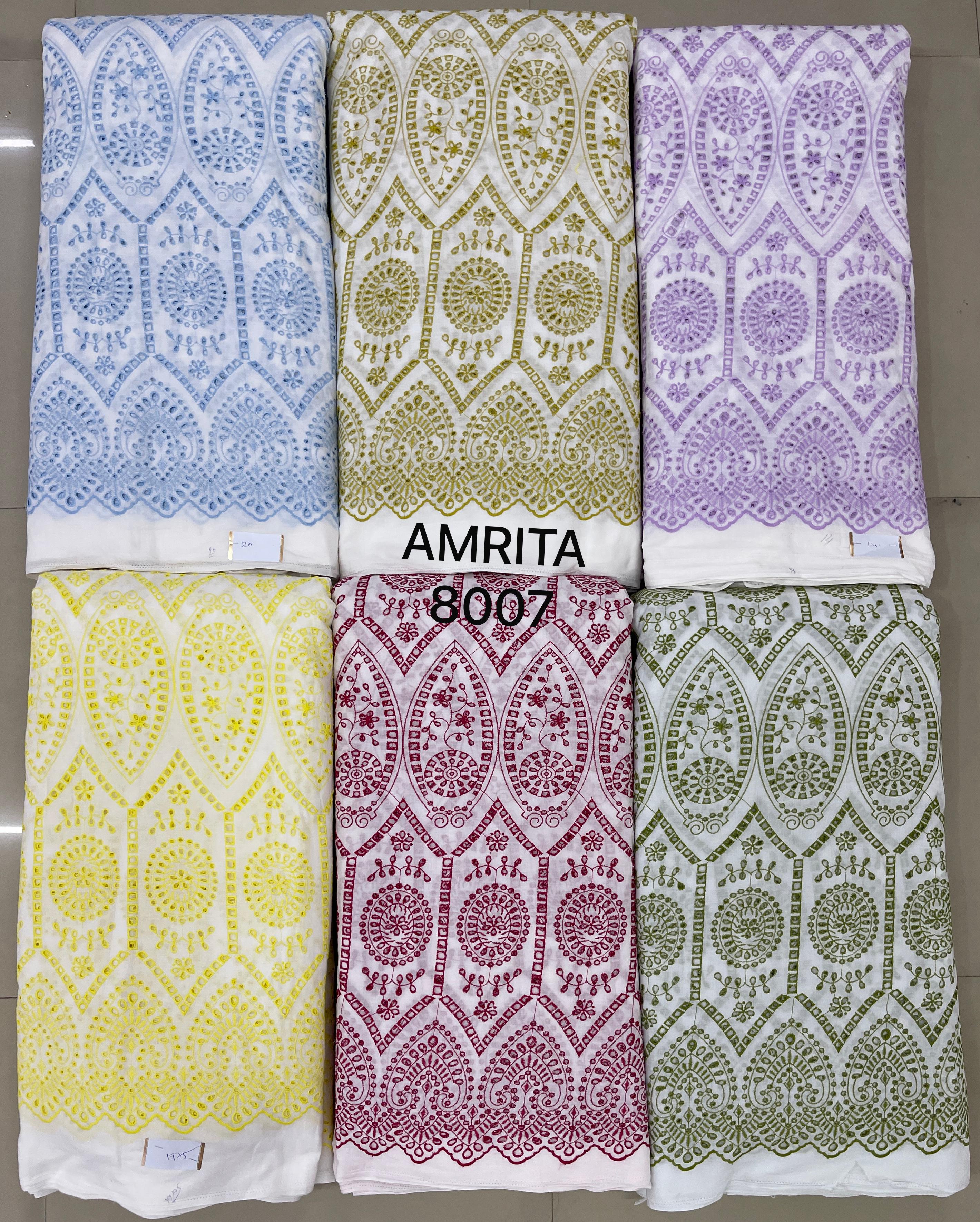 Premium Pure Cotton Chikankari Eyelet Fabric